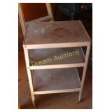 Metal Cart on Wheels 20x15x31H