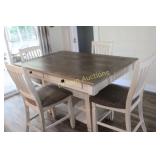 Modern High Table & 4 Chairs 60x40x36H