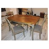 Table & 4 Chairs 57x34x30H