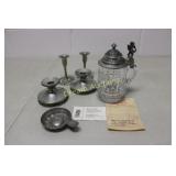 German Jager & Co. Stein & Pewter Items German Jager & Co. Stein & Pewter Items