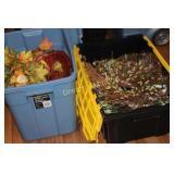 3 Totes with Fall Items & Halloween