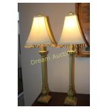 Pair of Tall Table Lamps 32H
