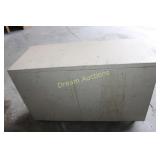 Wooden Box on Wheels 31x13x20H