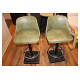 Pair of Vintage Swivel Bar Stools
