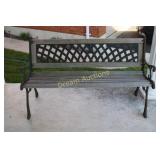 Cast Iron / Wood Bench 50L