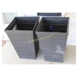 2 Plastic Planters
