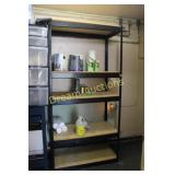 Metal & Wood Shelf Excluding Contents