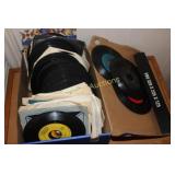 Box with 45`s Records