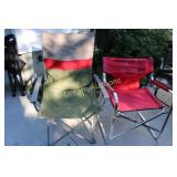 2 Folding Canvas Chairs
