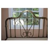 Queen Metal Headboard & Box Spring, no Mattress