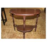 Half Moon Wooden Table 24W