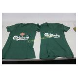 2 Carlsberg T Shirts Ladies Large