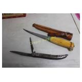Vintage German Fish Knife & Filleting Knife