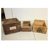 3 Vintage Storage Boxes