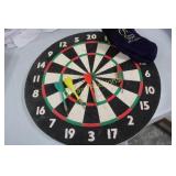 Dart Board with Darts