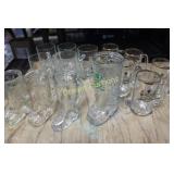 Collection of Glass Beer Steins
