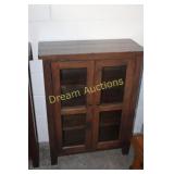 Storage Cabinet with Glass Doors 29x13x38H