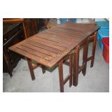 Gate Leaf Style Table open 51.5, Closed 16x29H