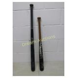 2 Wooden Baseball Bats
