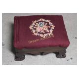 Embroided Footstool