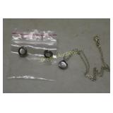 Sterling Silver Necklace & Earring Set