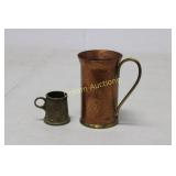 2 Trench Art Cups