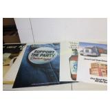 7 Plastic Beer Posters Approx 26x20
