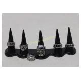 Assorted Rings with Holder