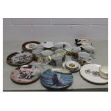 Miscellaneous Lot incl Mugs, Collector Plates