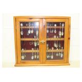 Custom Made Wooden Display Cabinet with Collector