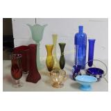 Selection of Vases incl Cobalt Blue