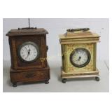 2 Mantle Clocks with Storage Compartments