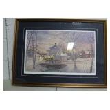 Peter Robson 'Winter in the Village' Signed 66/450