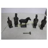 Vintage Terracotta Warriors & Horse Tallest 5'