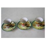 Set of 3 Cups & Saucers Set of 3 Cups & Saucers