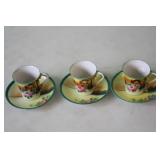 Set of 3 Cups & Saucers