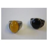 2 Sterling Silver Rings Size 9.5 2 Sterling Silver Rings Size 9.5