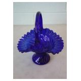 Cobalt Blue Art Glass Dish