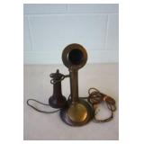 Antique Northern Electric Brass Telephone Antique Northern Electric Brass Telephone