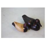 2 Wooden Duck Decoys