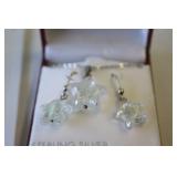 Sterling Silver Earrings & Necklace Set Sterling Silver Earrings & Necklace Set