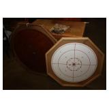 2 Crokinole Boards with Men