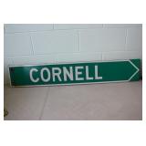 Wooden Cornell Sign 8 x 48 Wooden Cornell Sign 8 x 48