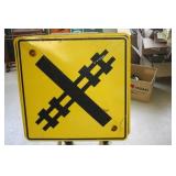 Metal Railroad Crossing Sign 29.5 x 29.5 Metal Railroad Crossing Sign 29.5 x 29.5