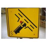 Metal Fire Truck Sign 29.5 x 29.5