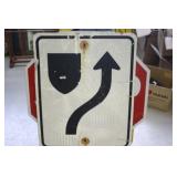 Metal Divided Highway Sign 23.5 x 29.5