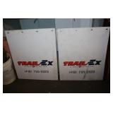 Pair of Trial-Ex Plastic Signs 24 x 30