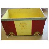 Older Toy Box on Wheels 32 x 19 x 19H