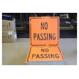 2 Plastic No Passing Signs 24 x 24 2 Plastic No Passing Signs 24 x 24