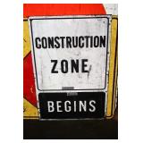Wooden Construction Zone Sign 24 x 36 Wooden Construction Zone Sign 24 x 36
